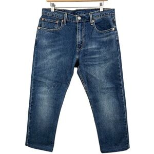 Levi’s 512 Blue Hemmed Cropped Jeans Size 33